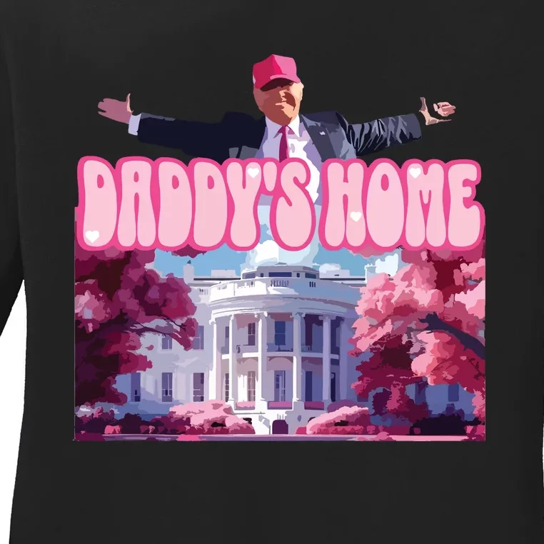 DaddyS Home Trump 2024  Republican Ladies Long Sleeve Shirt