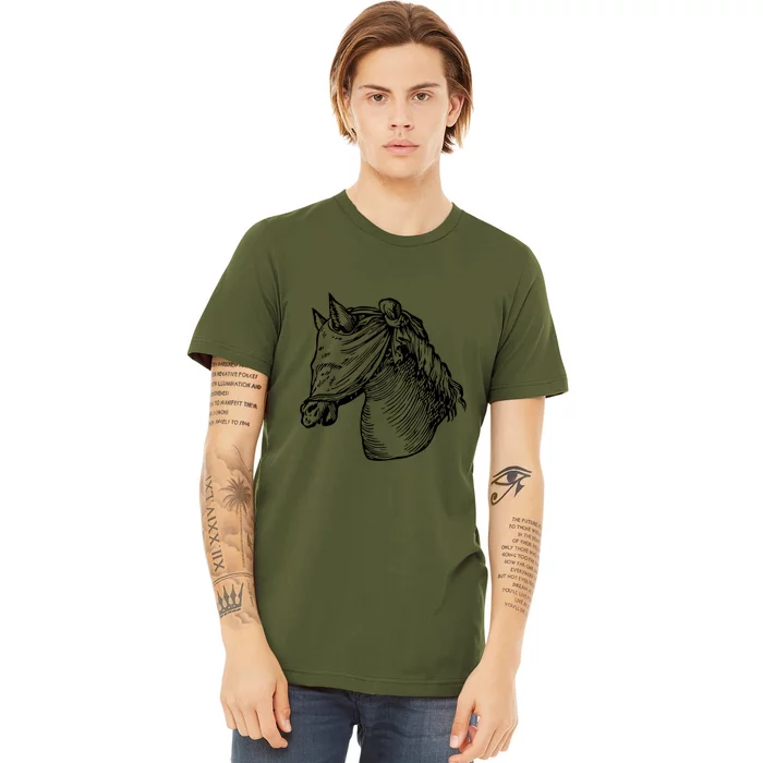 Devises HéRoïQues The Blinded Horse Premium T-Shirt