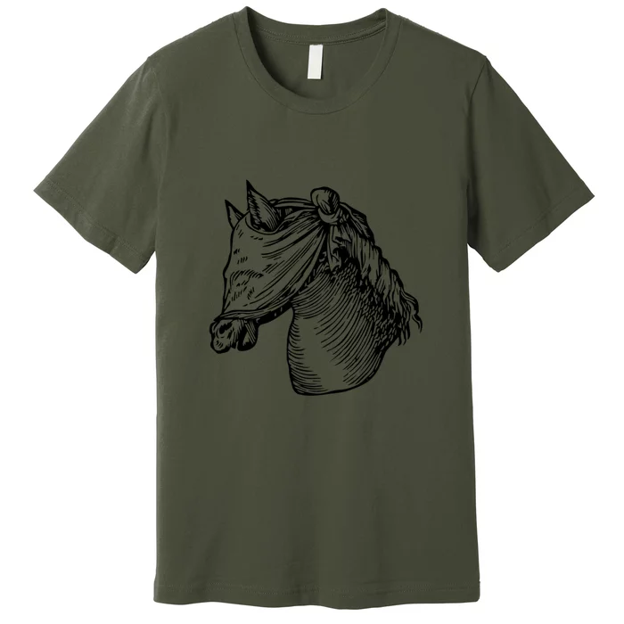 Devises HéRoïQues The Blinded Horse Premium T-Shirt