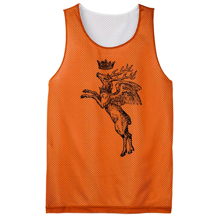 Devises HéRoïQues The Stag King (Black) Mesh Reversible Basketball Jersey Tank