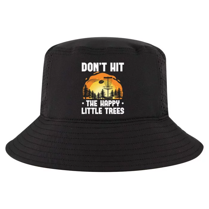 Don't Hit The Happy Little Trees for a King of Disc Golf Cool Comfort Performance Bucket Hat