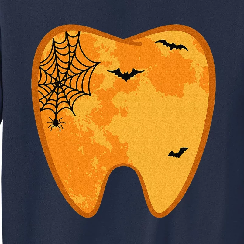 Dental Halloween Tooth Lazy Costume Spooky Dentist Sweatshirt