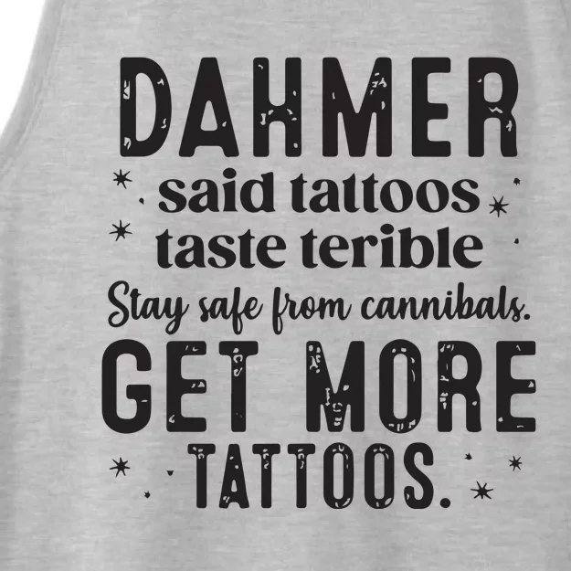 Dahmer Halloween Tattoos Lover Ladies Tri-Blend Wicking Tank