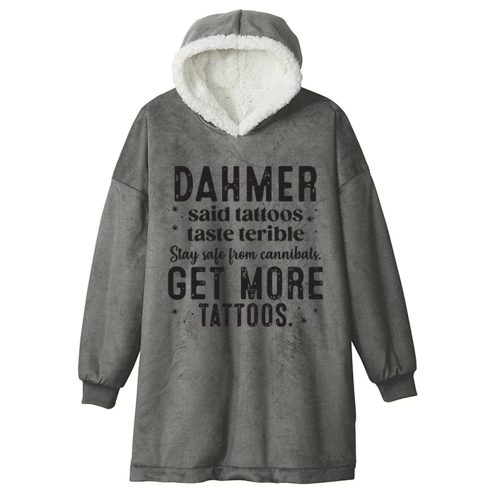 Dahmer Halloween Tattoos Lover Hooded Wearable Blanket