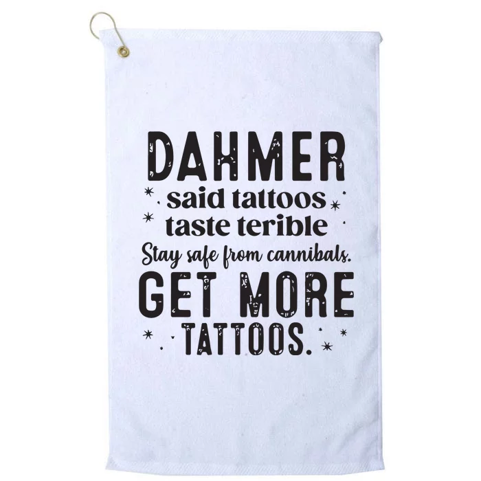 Dahmer Halloween Tattoos Lover Platinum Collection Golf Towel