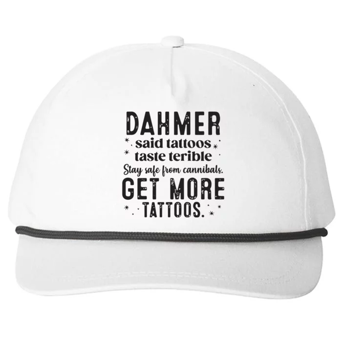 Dahmer Halloween Tattoos Lover Snapback Five-Panel Rope Hat