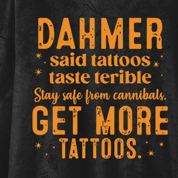 Dahmer Halloween Tattoos Lover Hooded Wearable Blanket