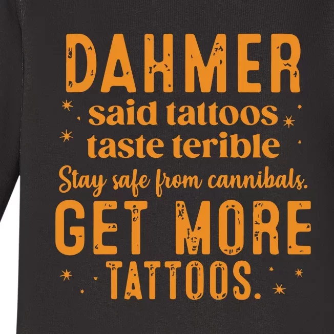 Dahmer Halloween Tattoos Lover Baby Long Sleeve Bodysuit