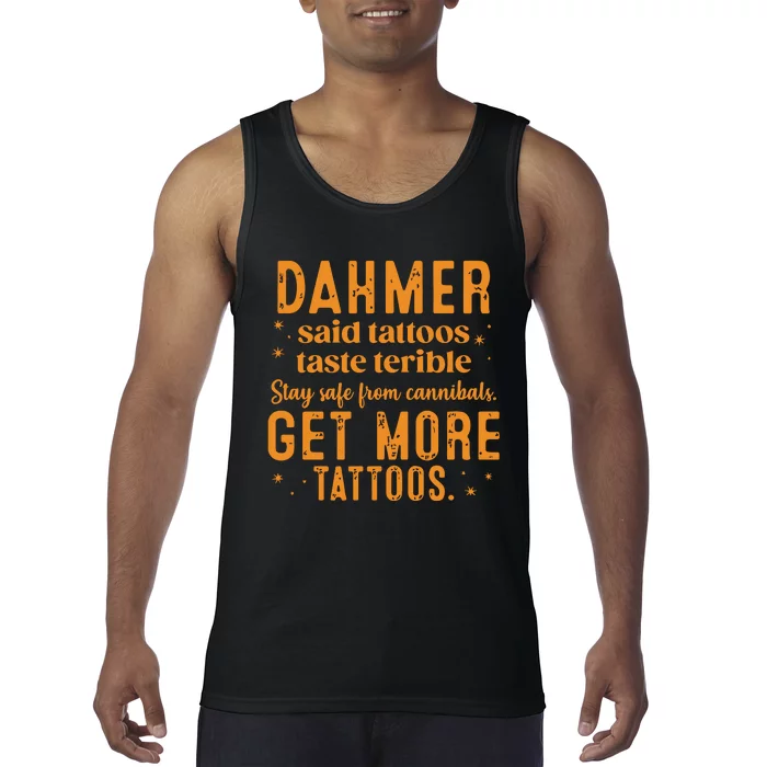 Dahmer Halloween Tattoos Lover Tank Top