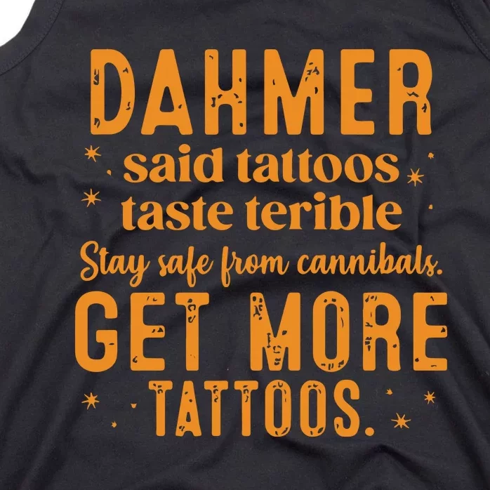 Dahmer Halloween Tattoos Lover Tank Top