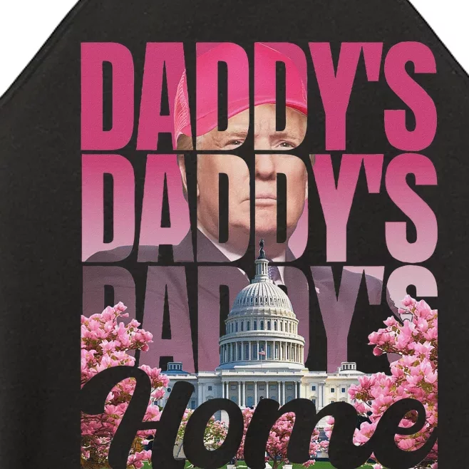 DaddyS Home Trump: Pink Preppy Edgy Design Women’s Perfect Tri Rocker Tank