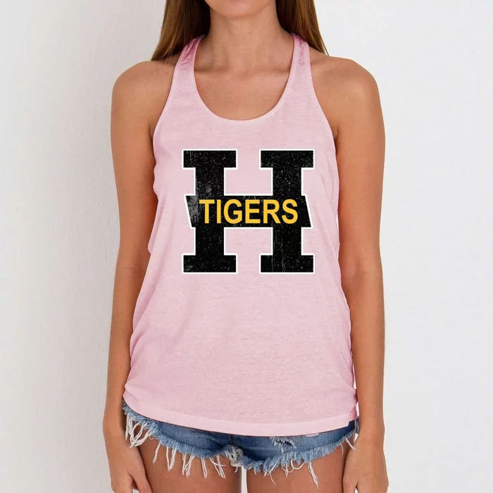 Defunct Hamilton Tiger Football Women's Knotted Racerback Tank