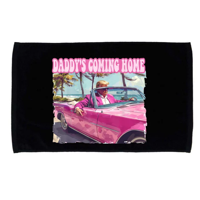 DaddyS Home Trump Felon Conviction Maga Donald Trump 2024 Microfiber Hand Towel