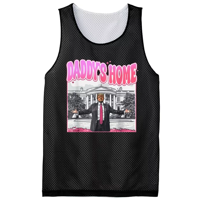 Daddys Home Trump 2024 Mesh Reversible Basketball Jersey Tank