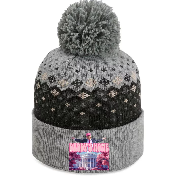 DaddyS Home Trump Pink 2024 The Baniff Cuffed Pom Beanie