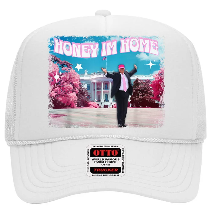 DaddyS Home Trump Take America Back 2024 High Crown Mesh Trucker Hat