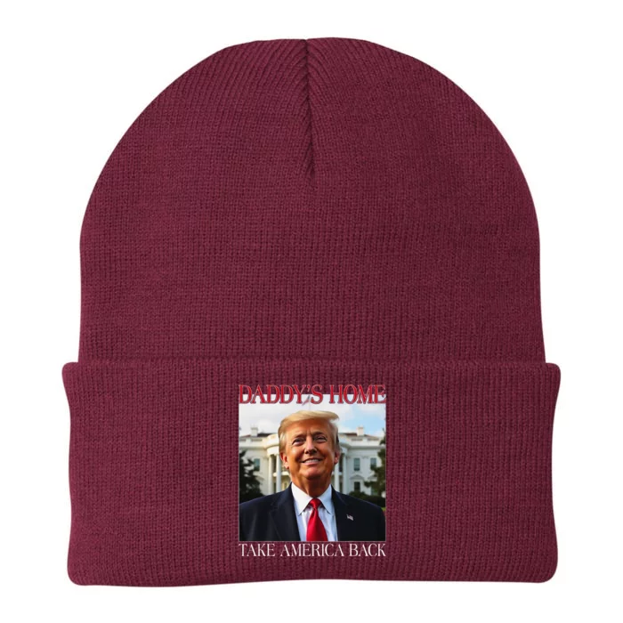 DaddyS Home Trump Take America Back Knit Cap Winter Beanie