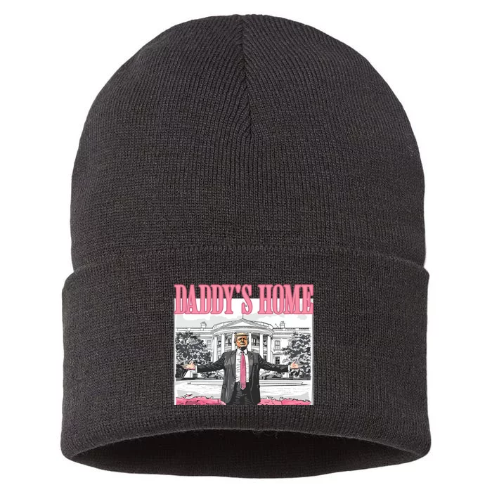 Daddys Home Trump 2024 Sustainable Knit Beanie