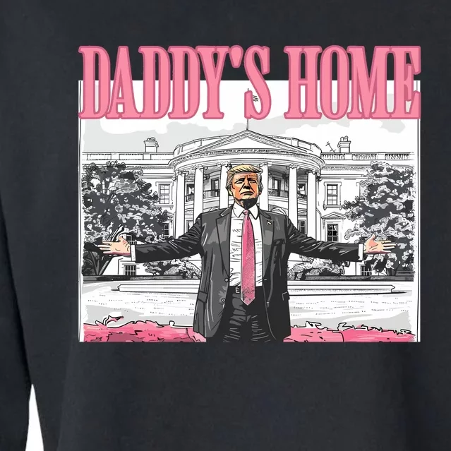 Daddys Home Trump 2024 Cropped Pullover Crew