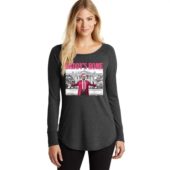 Daddys Home Trump 2024 Women's Perfect Tri Tunic Long Sleeve Shirt