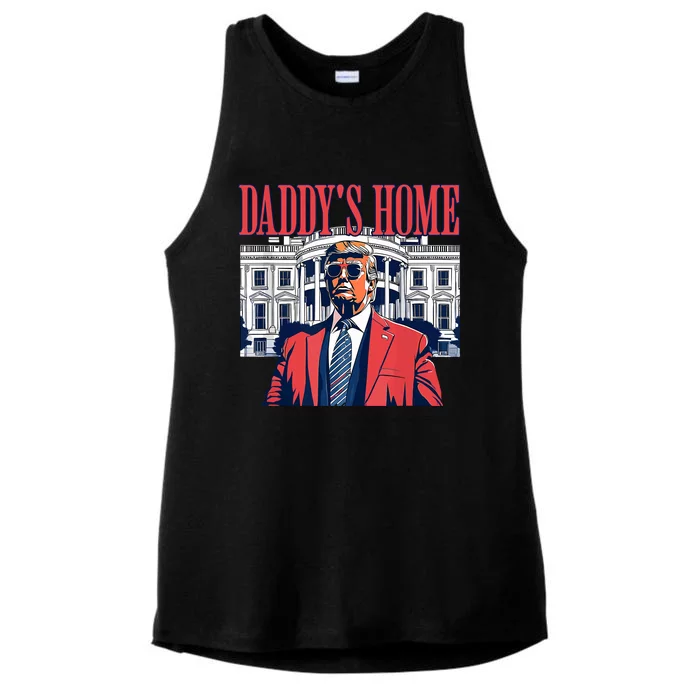 Daddys Home Trump 2024 Ladies Tri-Blend Wicking Tank