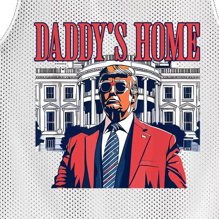 Daddys Home Trump 2024 Mesh Reversible Basketball Jersey Tank