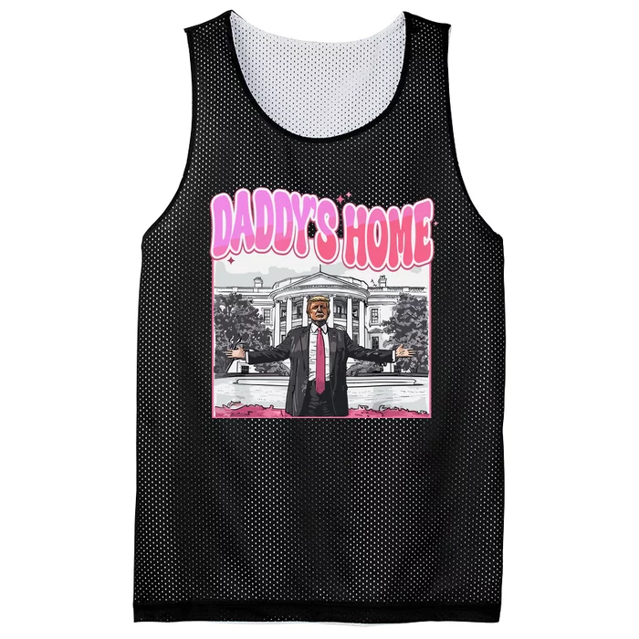 Daddys Home Trump 2024 Mesh Reversible Basketball Jersey Tank