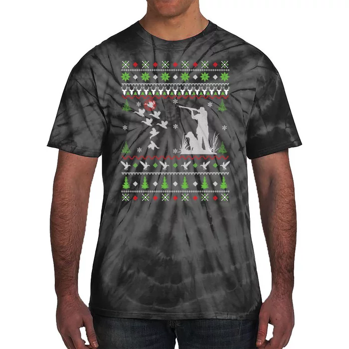 Duck Hunting Ugly Christmas Hunt Xmas Tie-Dye T-Shirt