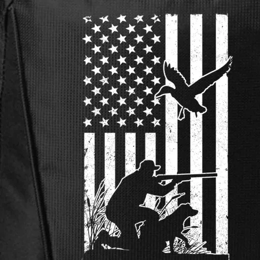 Duck Hunting Usa Flag Waterfowl Geese Game Hunter Gift City Backpack