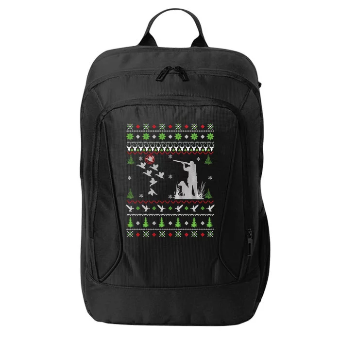 Duck Hunting Ugly Christmas Meaningful Gift Hunter Christmas Gift City Backpack