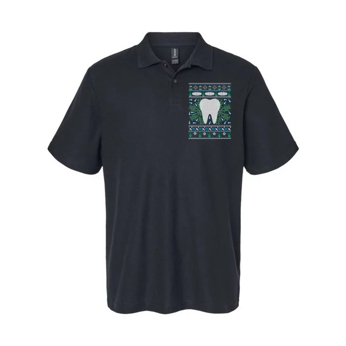 Dental Hygienist Ugly Christmas Funny Holiday Softstyle Adult Sport Polo