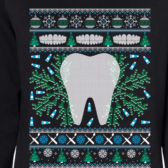 Dental Hygienist Ugly Christmas Funny Holiday Womens California Wash Sweatshirt