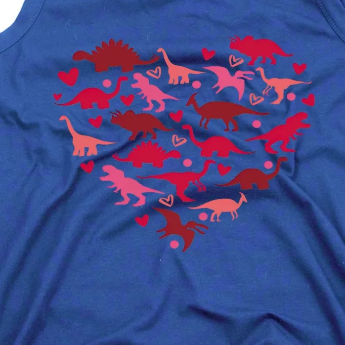 Dinosaur Heart Valentine Lovesaurus Love Valentines Day Gift Tank Top