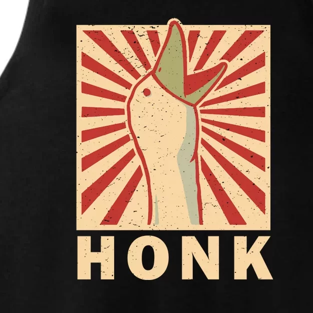 Duck Honk Vintage Ladies Tri-Blend Wicking Tank