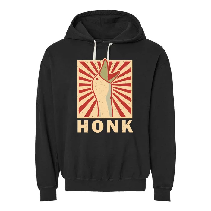 Duck Honk Vintage Garment-Dyed Fleece Hoodie