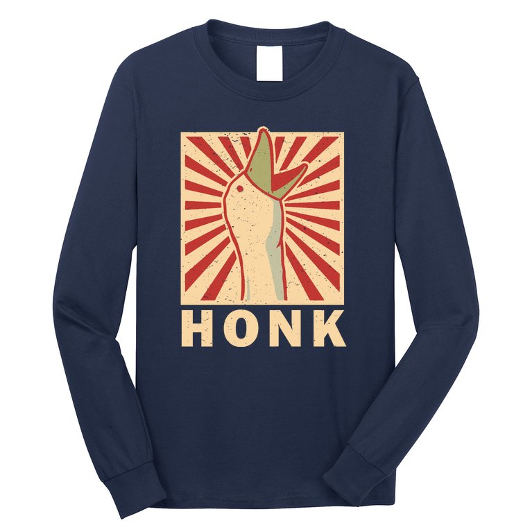 Duck Honk Vintage Long Sleeve Shirt