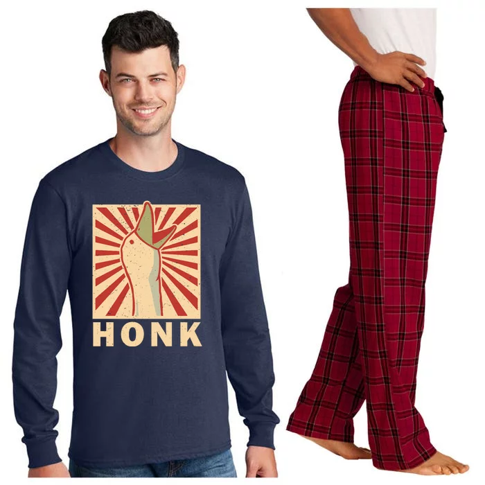 Duck Honk Vintage Long Sleeve Pajama Set