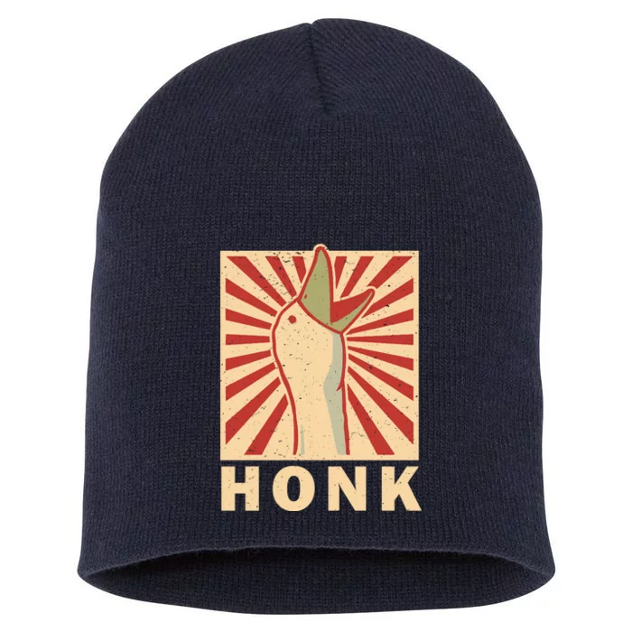 Duck Honk Vintage Short Acrylic Beanie