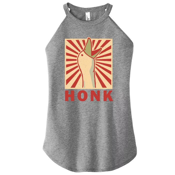 Duck Honk Vintage Women’s Perfect Tri Rocker Tank