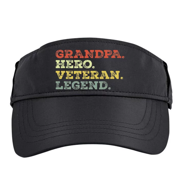 Dad Hero Veteran Legend Design For Grandpa Veteran Adult Drive Performance Visor