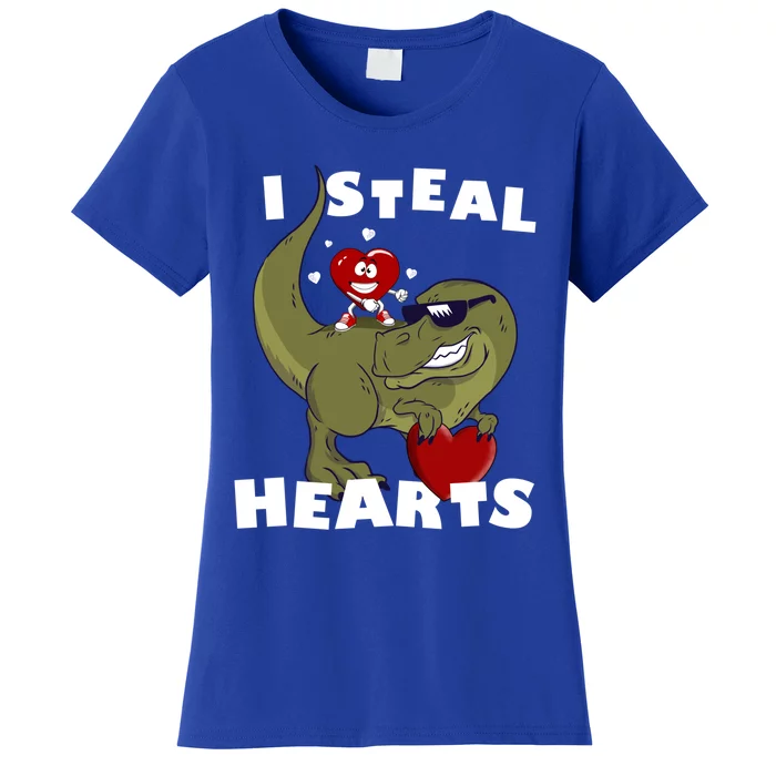 Dinosaur Heart Valentines Day Gift Women's T-Shirt