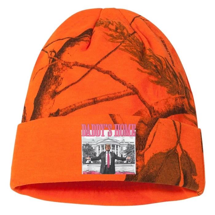 Daddys Home Vote Donald Trump 2024 Election Kati - 12in Camo Beanie