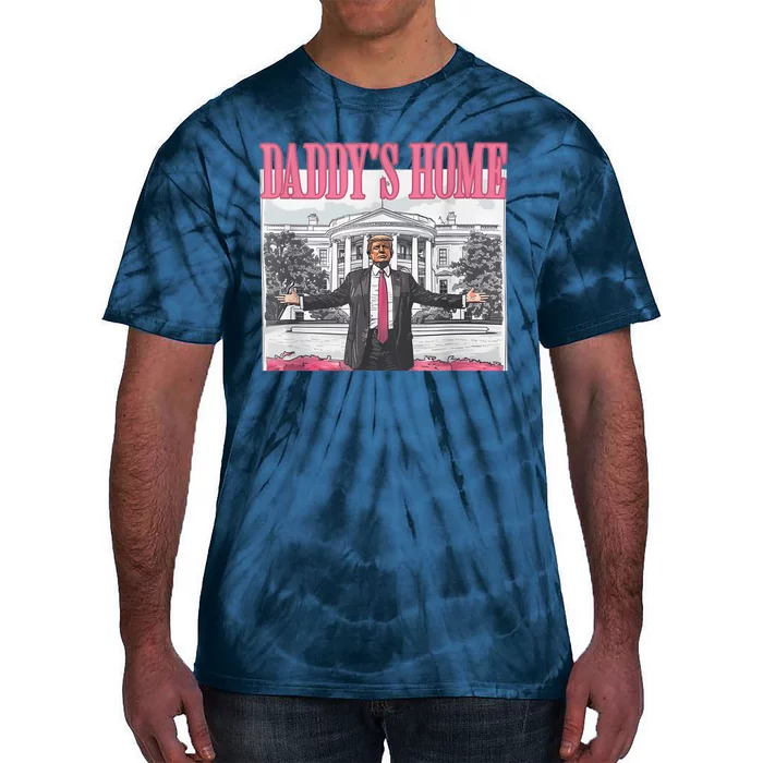 Daddys Home Vote Donald Trump 2024 Election Tie-Dye T-Shirt