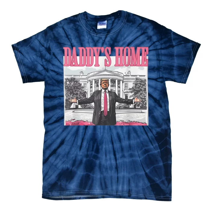 Daddys Home Vote Donald Trump 2024 Election Tie-Dye T-Shirt