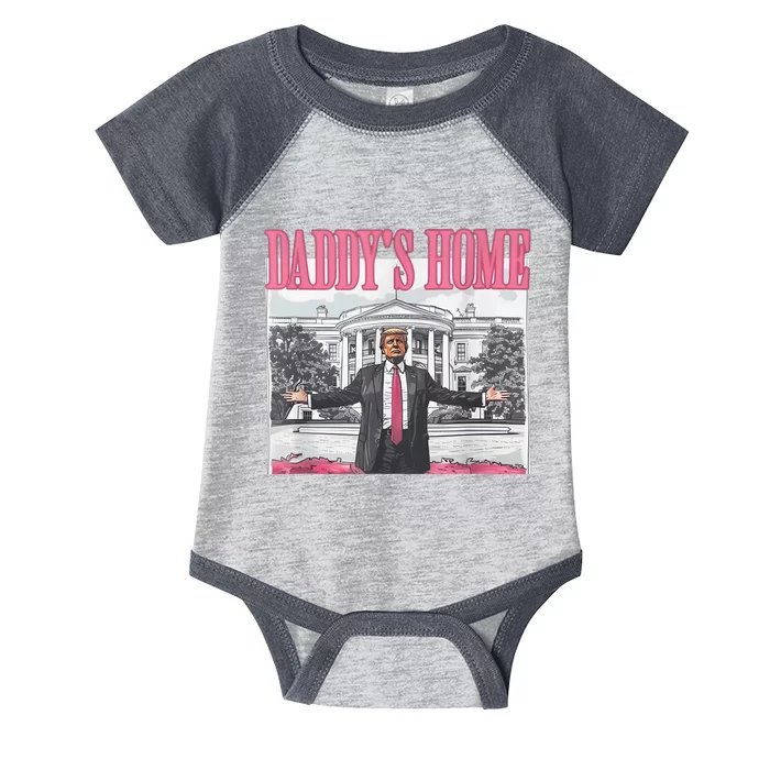 Daddys Home Vote Donald Trump 2024 Election Infant Baby Jersey Bodysuit