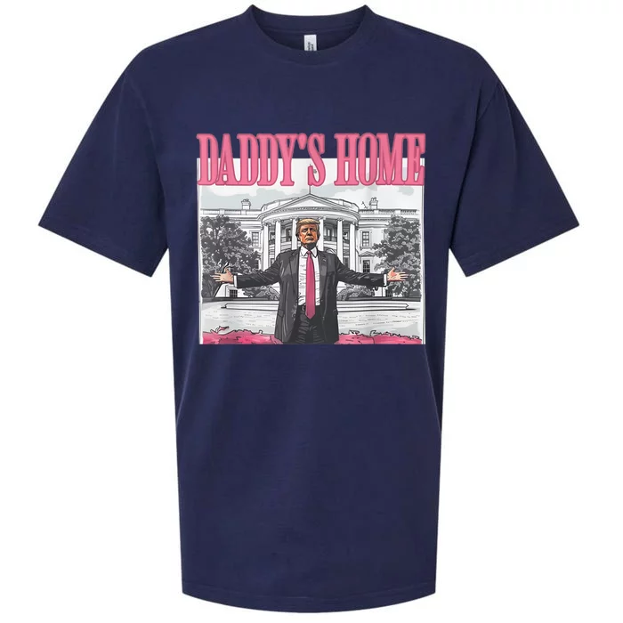 Daddys Home Vote Donald Trump 2024 Election Sueded Cloud Jersey T-Shirt