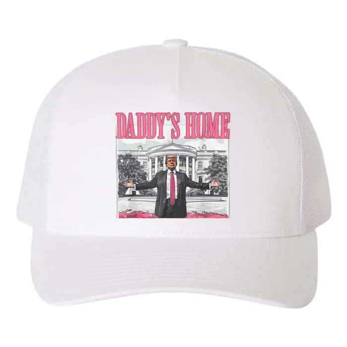 Daddys Home Vote Donald Trump 2024 Election Yupoong Adult 5-Panel Trucker Hat