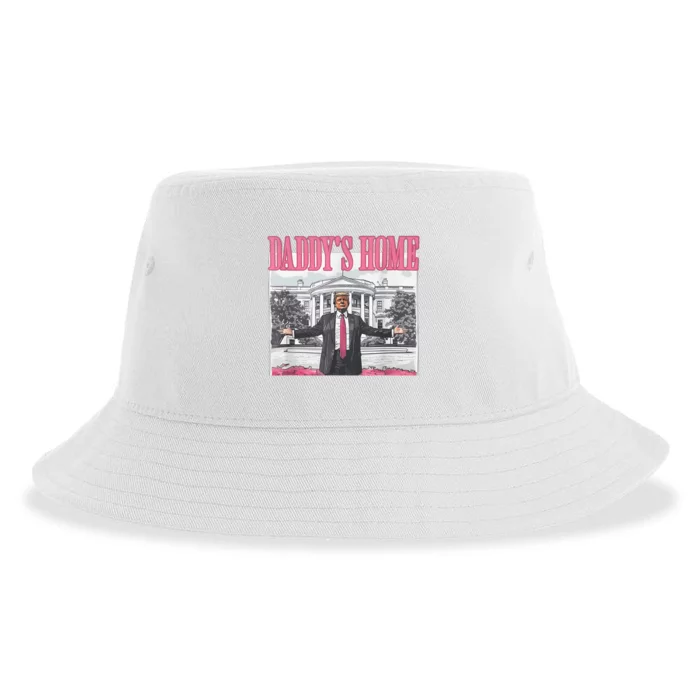 Daddys Home Vote Donald Trump 2024 Election Sustainable Bucket Hat