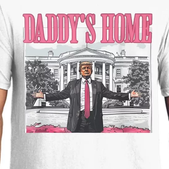 Daddys Home Vote Donald Trump 2024 Election Pajama Set