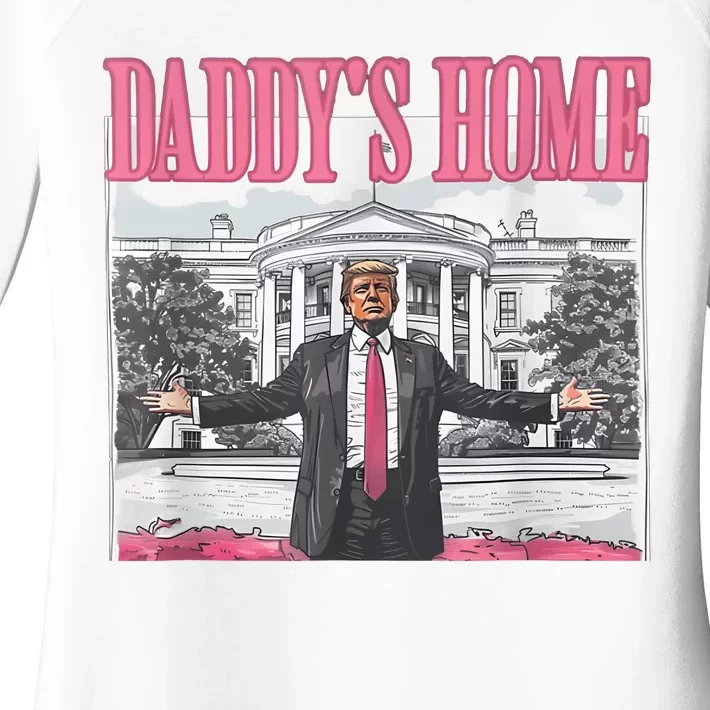 Daddys Home Vote Donald Trump 2024 Election Women's Perfect Tri Tunic Long Sleeve Shirt